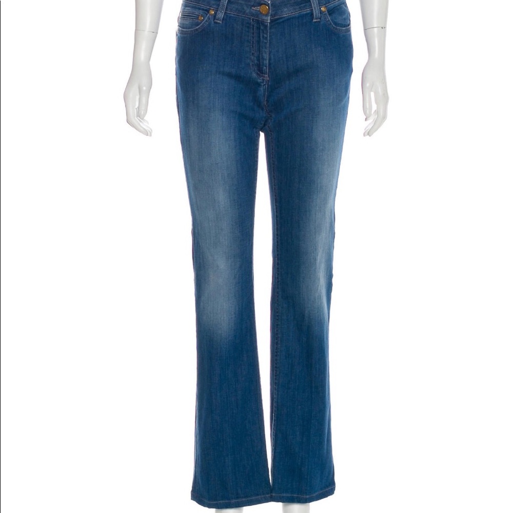 Roberto Cavalli Women’s Mid-Rise Straight Leg Jeans Size 10